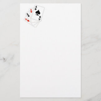Casino Stationery Four Aces Briefpapier