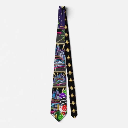 Casino Stropdas één over Stropdas (Voorkant)