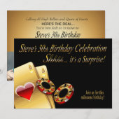 Casino Style Feest VRAGEN OM NAAM OP CHIPS TE ZETT Kaart (Voorkant / Achterkant)