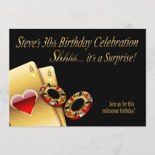 Casino Style Party VRAAGT ME NAMEN IN CHIPS TE BRE Kaart