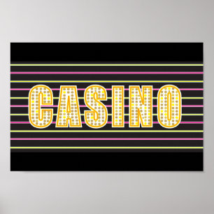 Casino-teken Poster