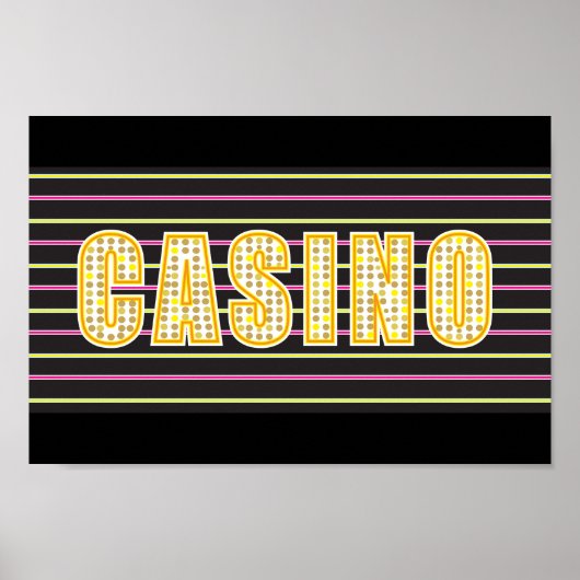 Casino-teken Poster (Voorkant)