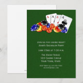 Casino Thema Feest Kaart (Voorkant / Achterkant)