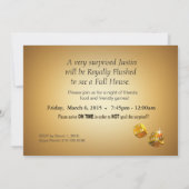 Casino Thema Feest VRAAG ME OM NAAM OP CHIPS TE ZE Kaart (Achterkant)