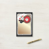 casino-thema, poker, vegas-casino post-it® notes (Op bureau)