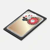 casino-thema, poker, vegas-casino post-it® notes (Schuin)