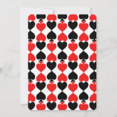 Casino thema Verjaardag Party uitnodiging (Achterkant)