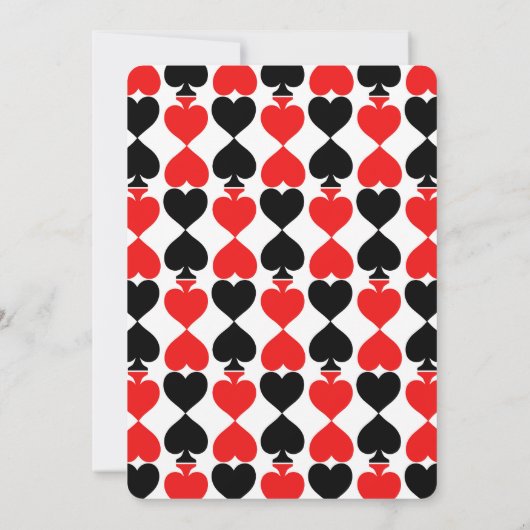 Casino thema Verjaardag Party uitnodiging (Achterkant)