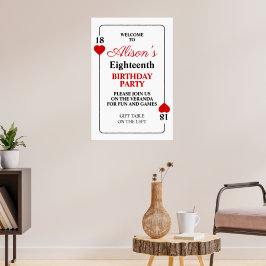 Casino Thema Verjaardagsfeest Poster