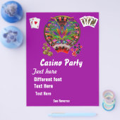Casino Thema's Masquerade 1 Zie Opmerkingen Flyer (Enkel)