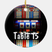 Casino-thematabel Las Vegas Keramisch Ornament (Achterkant)
