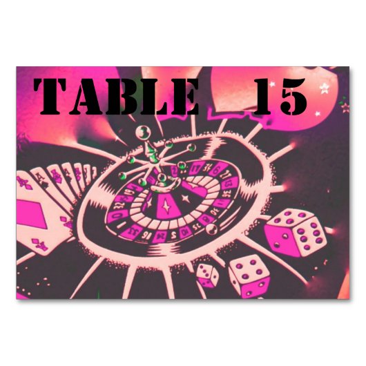 Casino Theme Dice Kaarten Gokken (Achterkant)