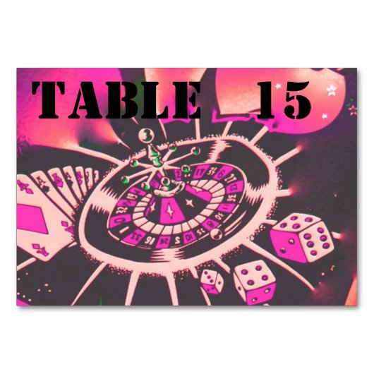 Casino Theme Dice Kaarten Gokken (Voorkant)