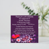 Casino Theme Engagement Party Kaart (Staand voorkant)