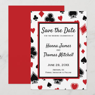 Casino Theme Las Vegas Wedding Save the Date