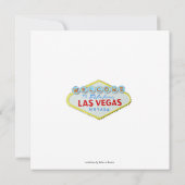 Casino Theme Vegas Style Graduation Party Kaart (Achterkant)