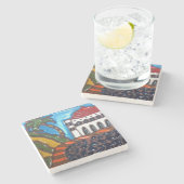 Casino Tile onderzetter van Catalina door J. Titch (Zijkant)