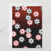 Casino uitnodiging, Casino Thema Baby Shower, Poke Kaart (Achterkant)