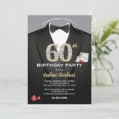 Casino, uitnodiging voor de 60ste verjaardag. Zwar (Staand voorkant)