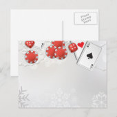 Casino Vakantie Feestdagenkaart (Voorkant / Achterkant)