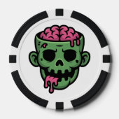 Casino van de Verdoemde Zombie Poker Chip (Voorkant)
