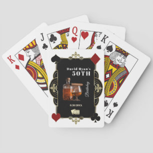 Casino Vegas Cognac En Sigaren Man 50ste Verjaarda Pokerkaarten