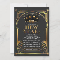 Casino Vegas Gold Uitnodiging Eve New Year