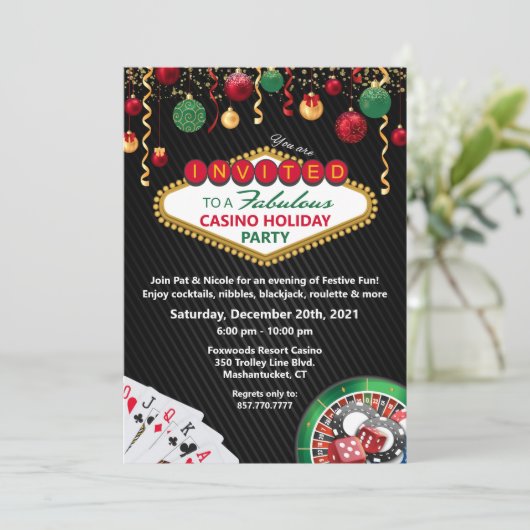 Casino Vegas Kaart (Staand voorkant)