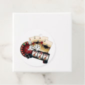 casino, vegas, poker, gokken, volwassene bedankjes labels (In situ)