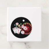 casino, vegas, poker, gokken, volwassene bedankjes labels (In situ)