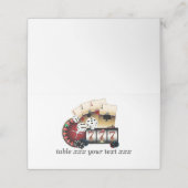 casino, vegas, poker, gokken, volwassene plaatskaartje (Buitenkant ongevouwen)