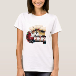 casino, vegas, poker, gokken, volwassene t-shirt