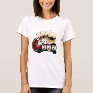 casino, vegas, poker, gokken, volwassene t-shirt