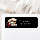 casino, vegas, poker, kansspelen; etiket (Insitu)