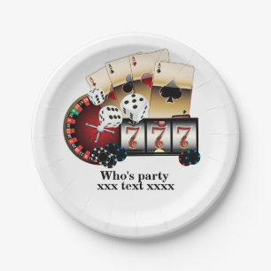 casino, vegas, pook, volwassen gokken, papieren bordje