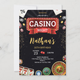 Casino Verjaardag Kaart