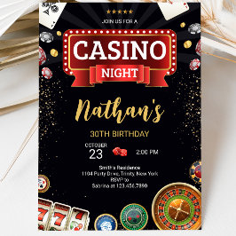 Casino Verjaardag Kaart