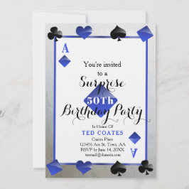 Casino Verjaardag Verrassing Uitnodiging