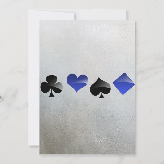 Casino Verjaardag Verrassing Uitnodiging (Achterkant)