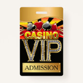 CASINO VIP Lanyard BADGE (Voorkant)