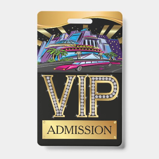 CASINO VIP Lanyard BADGE (Front)