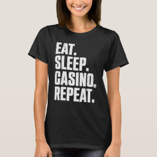 Casino voor mannen Casino Gambler Poker T-shirt