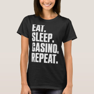 Casino voor mannen Casino Gambler Poker T-shirt