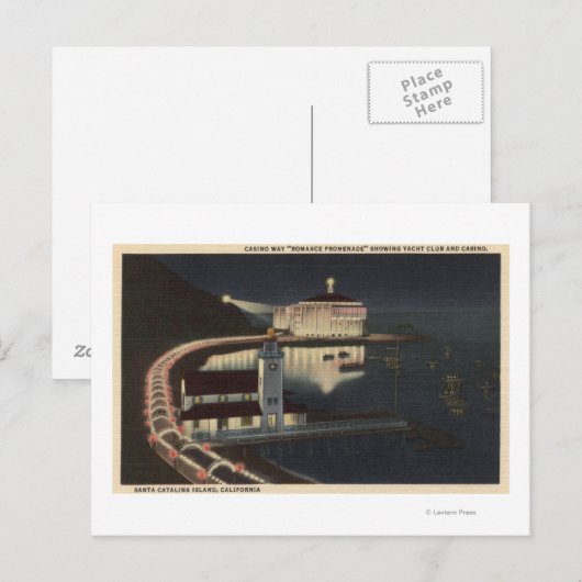 Casino Way to the "Romance Promenade" Briefkaart (Voorkant / Achterkant)