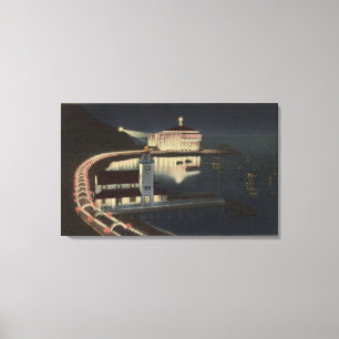 Casino Way to the "Romance Promenade" Canvas Afdruk