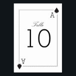 Casino Weddenschappen Tabelnummer kaart - Spades<br><div class="desc">Elegant en hedendaags casino vormden het trouwontwerp rood,  zwart en wit van Shelby Allison. Klik op de link Casino Wedding Collectie om overeenkomende objecten met uitzichten,  zoals uitnodigingen,  rsvp-kaarten,  gunsten,  stickers en nog veel meer aan te passen.</div>