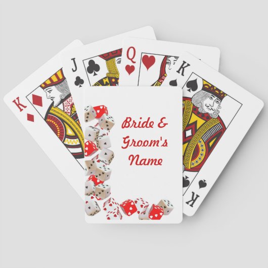 Casino Wedding-dek van speelkaartjes Pokerkaarten (Achterkant)