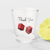 Casino Wedding Favor Shot Glas (Voorkant)