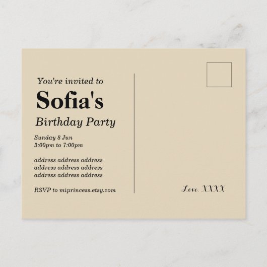 casino - wedstrijd voor volwassenen - verjaardagsd uitnodiging briefkaart (Achterkant)