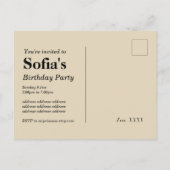 casino - wedstrijd voor volwassenen - verjaardagsd uitnodiging briefkaart (Achterkant)